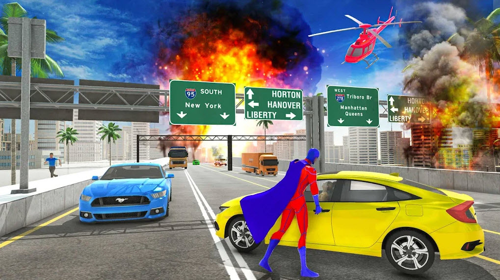 蜘蛛英雄游戲繩索英雄手游下載高清大圖