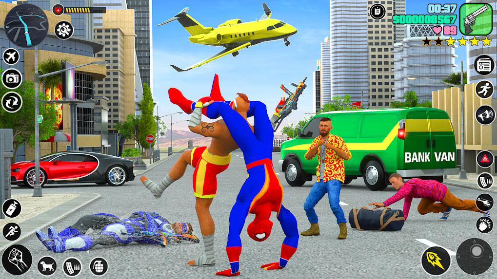 蜘蛛英雄游戲繩索英雄手游下載高清大圖