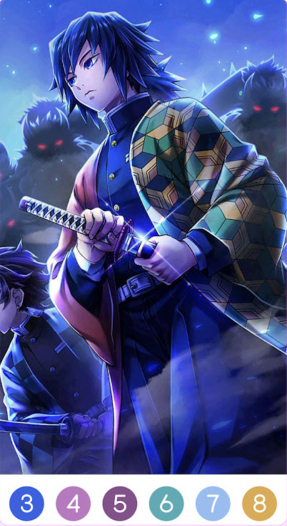 惡魔殺手顏色游戲下載高清大圖