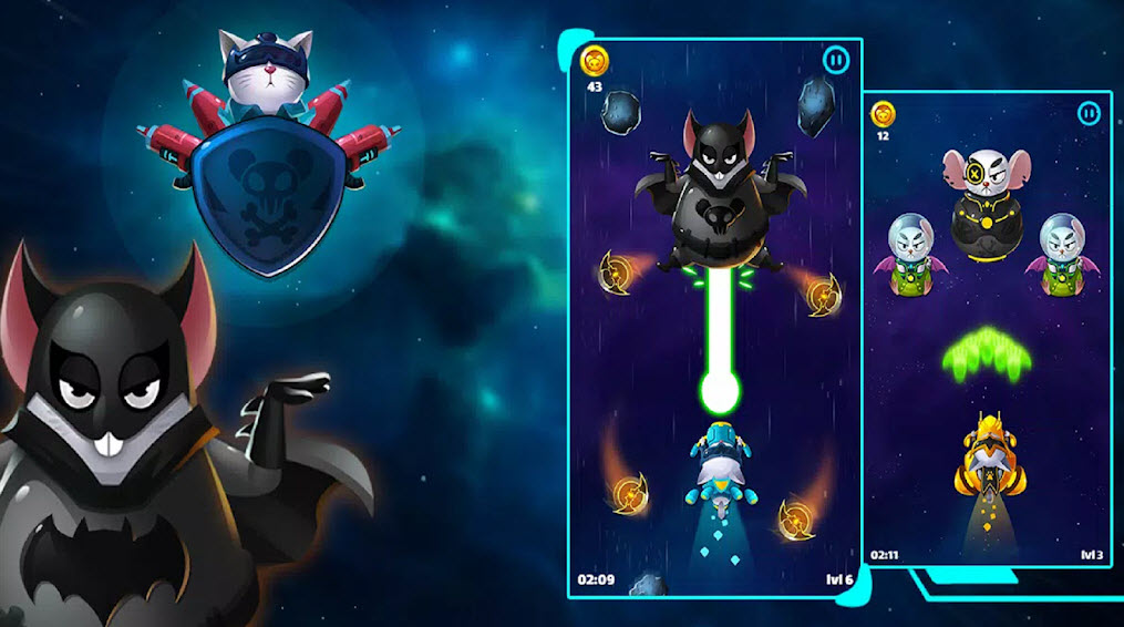 貓侵略者銀河攻擊手游下載高清大圖