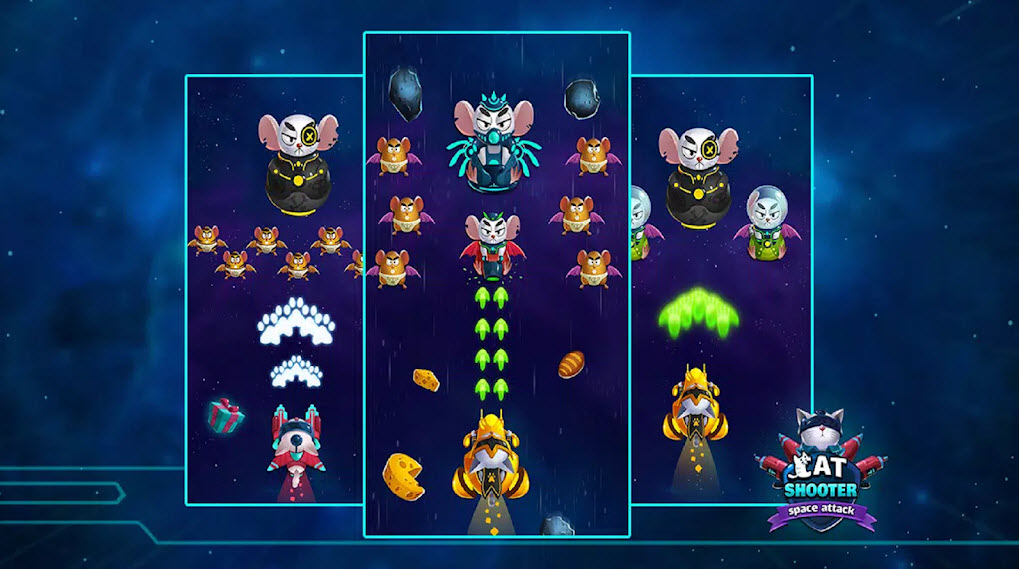 貓侵略者銀河攻擊手游下載高清大圖