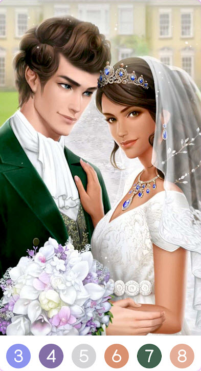 婚禮顏色數字手游下載高清大圖