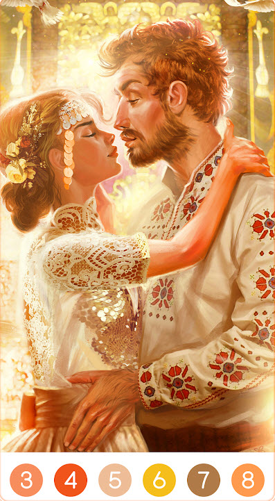 婚禮顏色數字手游下載高清大圖